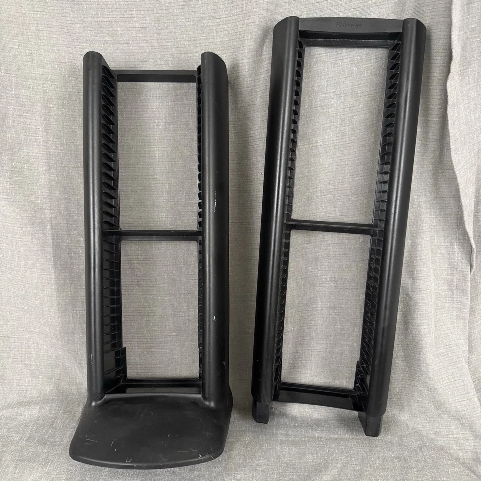 Fellowes 75 Discos CD Rack MCM Torre Independiente Negro Soporte 40" Doble CD Ajuste Foto 2 de 4