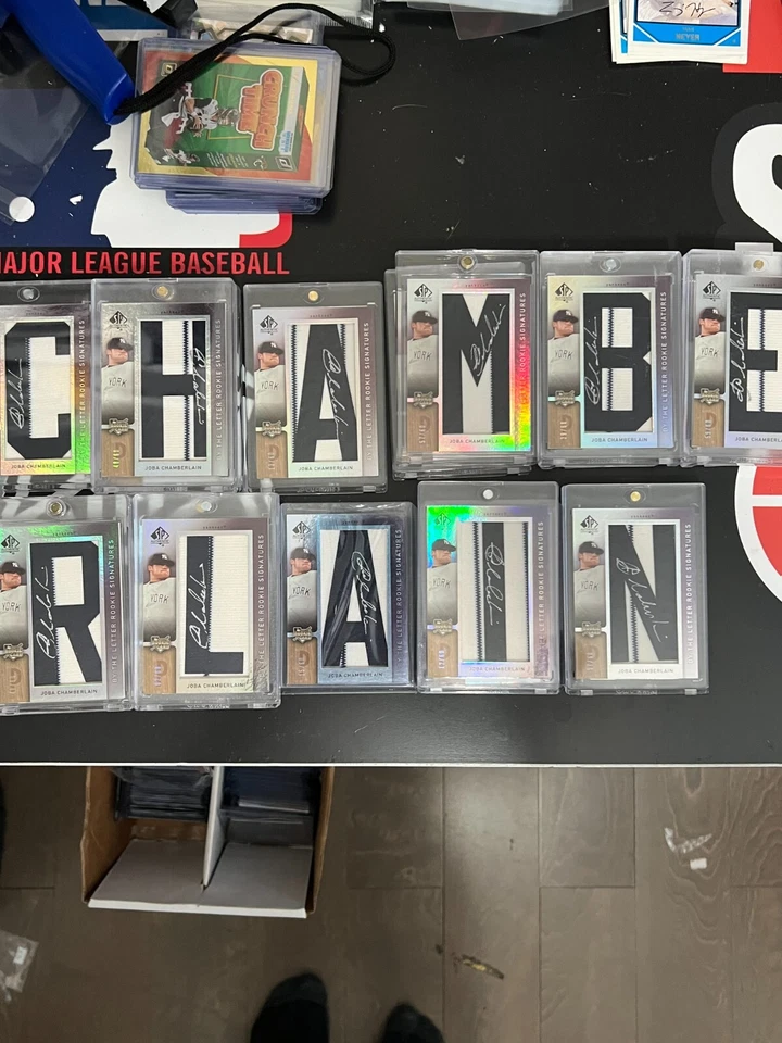 2007 SP Authentic Joba Chamberlain 11 Card Auto Patch Lot CHAMBERLAIN #d /60 - Image 2 of 2