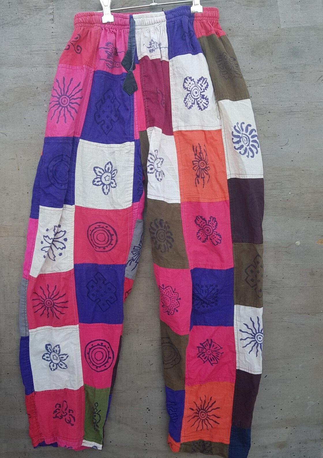 Everest Rainbow Patchwork Pants XL Multi Colour H… - image 1