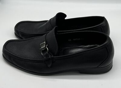 値下げ　Salvatore Ferragamo 黒ローファー Ferragamo - Avril Black Leather Loafer | Mitchell Stores