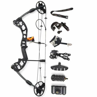 Compoundbogen Set Jagdbogen 30-70 lbs 320fps Bogenschießen Sportbogen RH Bogen