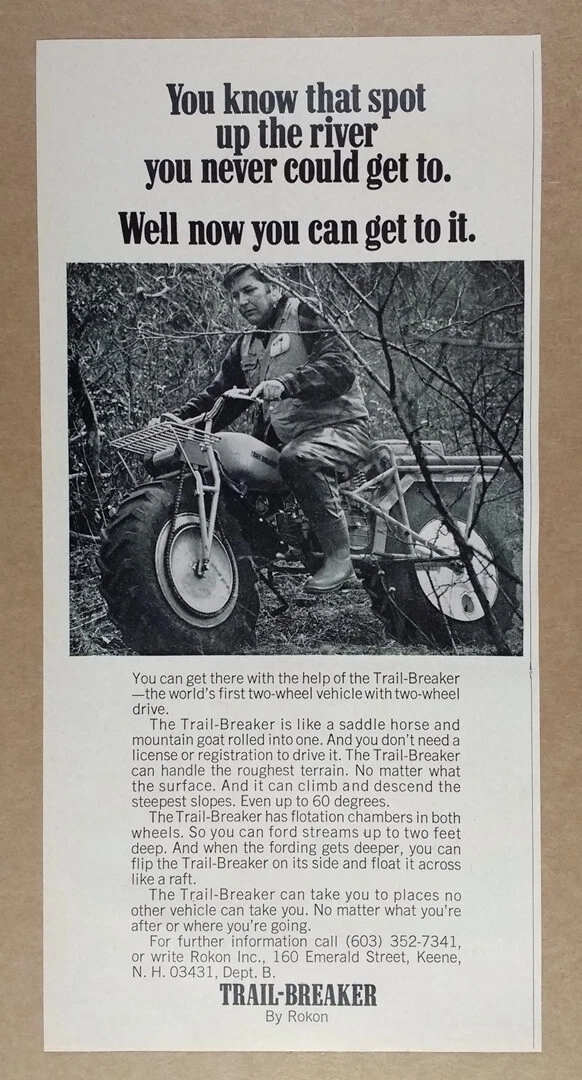 Trail breaker motorcycle 1969 deals