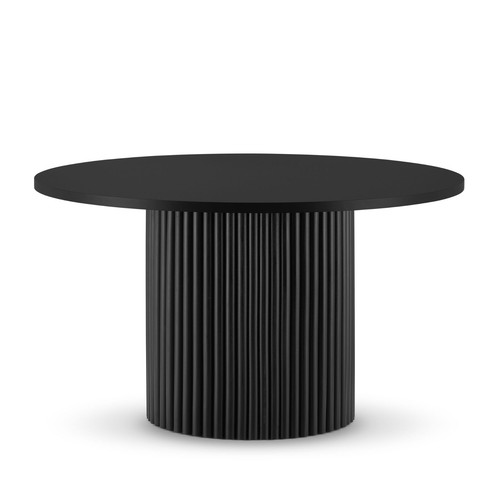 Couchtisch Rund HANDGEMACHT Beistelltisch Sofatisch Kaffeetisch Geriffelt Tisch - Bild 3 von 14
