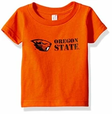 Two Feet Ahead NCAA Oregon State Beavers Children Unisex Short Sleeve Tshirt,...