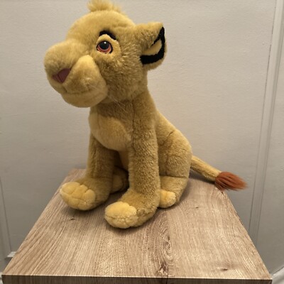 Vintage, Disney, König der Löwen Simba Plüschtier, 14 cm groß  