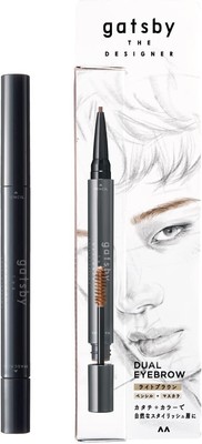 Mandom Gatsby THE DESIGNER Dual Eyebrow Light Brown 2g 2 in 1 Pencil Mascara men