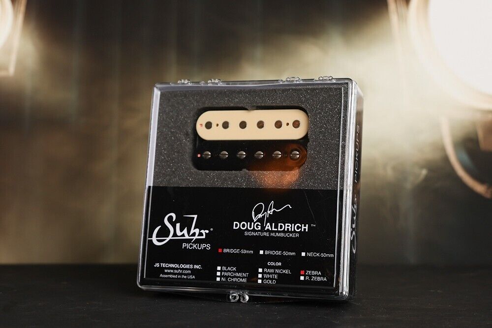 ギター SUHR Doug Aldrich Bridge Zebra 53mm Suhr Pickups Aldrich 53mm Bridge Zebra Demo for sale online