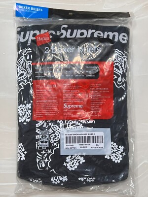 【新品未開封】Supreme Hanes Bandana Boxer Brief Fall/Winter 2022 Preview – Supreme