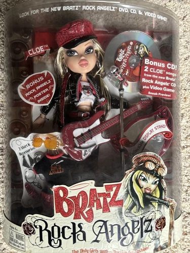 Rare 2005 Unboxed Original Cloe Bratz Rock Angelz Doll. Includes Bonus Cd!