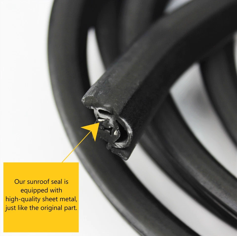 Sunroof Seal & Slide Rail Bracket Set For Volvo S40 1995-2004 - Image 4 of 4