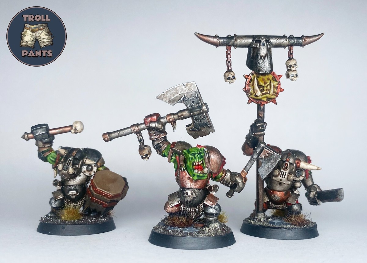 その他 warhammer old world black orl Warhammer Old World Black Orc Big Boss Painted | eBay
