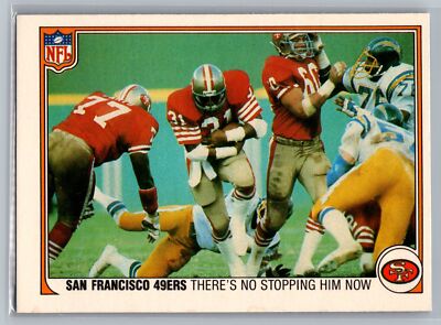 1983 Fleer Team Action #49 There's No Stopping Him Now