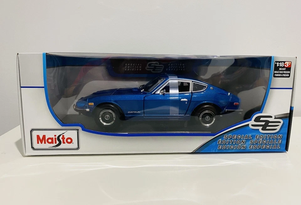 MAISTO SPECIAL ED 1971 DATSUN 240Z METALLIC BLUE DIECAST CAR 1/18 SCALE - Image 2 of 4