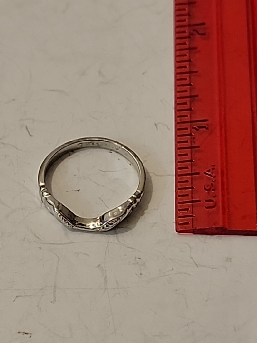 Women's Stackable Sterling 925 Silver Wedding Eng… - image 3