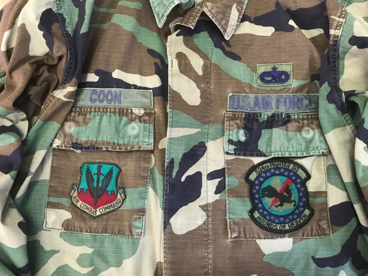Vintage BDU Shirt Camo Jacket Named US Air Force 524TH Vintage BDU Shirt Camo Jacket Named US Air Force 524TH