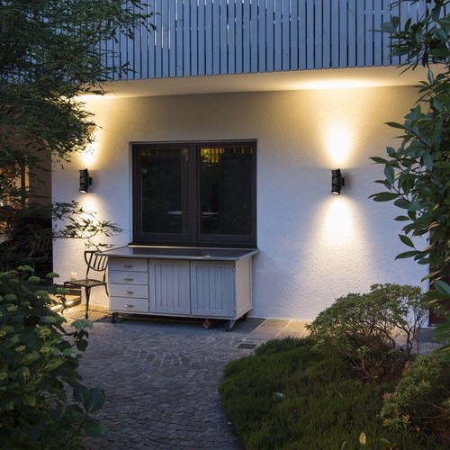 Black Outdoor Wall Light Adjustable IP54 External Directional Spot Lamp - Picture 29 of 30