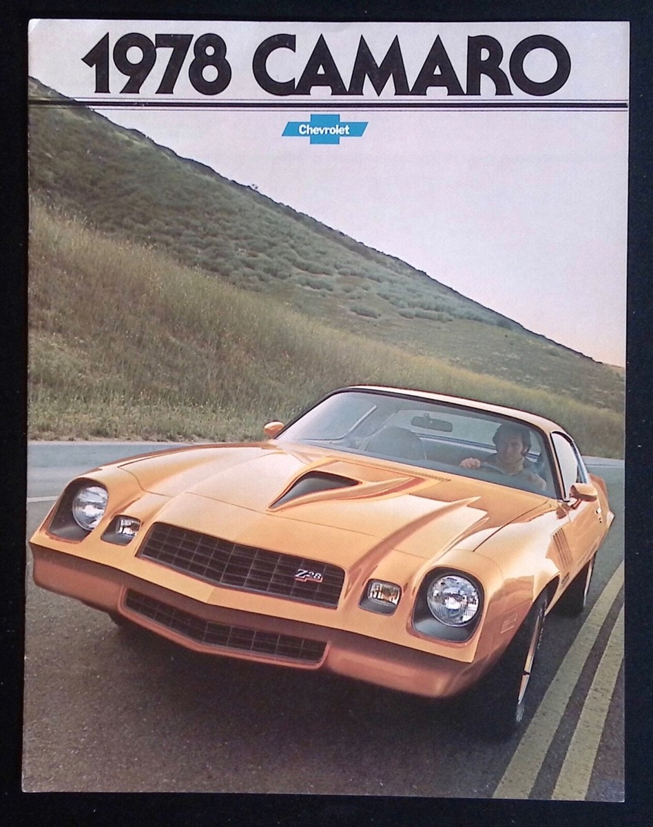 1978 Chevy Camaro Vintage New Car Brochure Z/28 Rally Sport RS | eBay