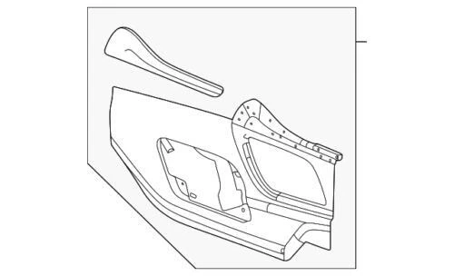 Panel de extensión de consola de piso izquierda beige para GMC 2020-2023 (N/P 84903429)