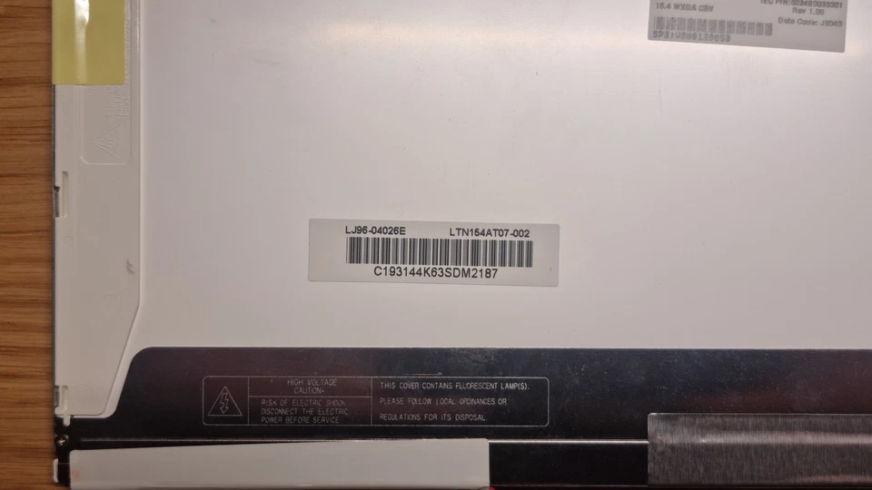 LTN154AT07 15.4" LCD Screen for Toshiba - A200 A205 A210 A215 A300 L300 A300D - Image 3 of 4