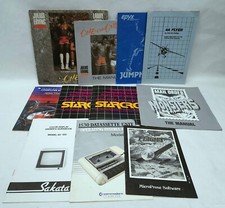 Vintage Computer Manual Lot - Commodore TI99 Epyx Bird Erving Star Trek Jumpman
