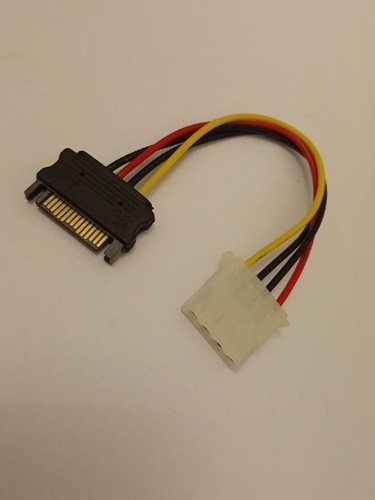15cm Extension Cable 4 Pin 5.25 Male to Female IDE PSU Internal PC Power NEW - 第 10/12 張圖片