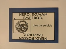PERSPECTIVE Time Line Game 1992 card used NERO World History free shipping