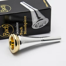 Genuine Bach 12 24K Gold Rim & Cup French Horn Mouthpiece NEW