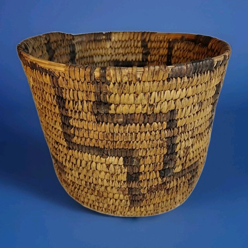Vintage Handwoven Basket Pima Native American Southwestern United States 