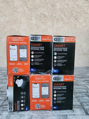 Comercial Electric 4in Smart Led Recessed Light Open Box 6pack