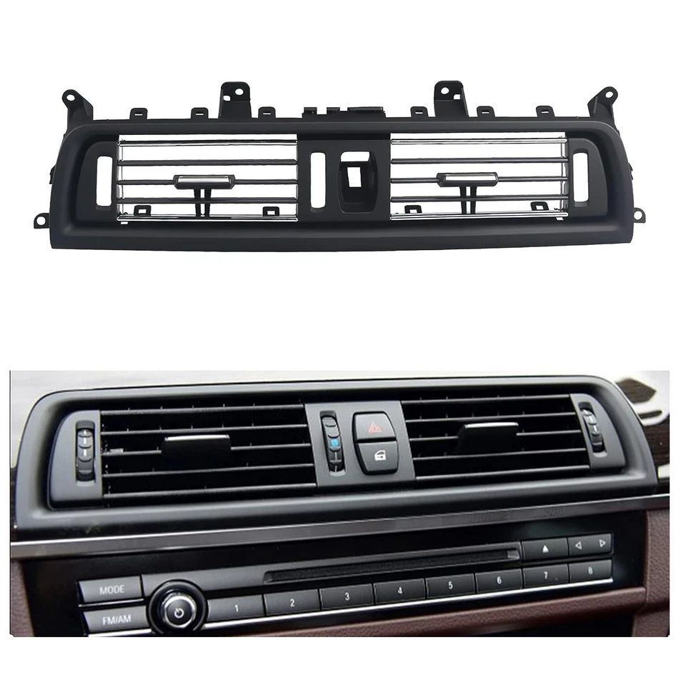 Center Dash AC Heater Air Vent Black for BMW 528i 528i xDrive 530i 535d xDrive - Imagem 2 de 4