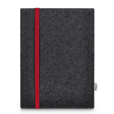 Filzhulle LEON für Samsung Galaxy Tab Active5 - anthrazit/rot (Tablet, Hülle)