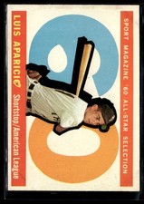 1960 Topps Luis Aparicio VG SEt BReak #559