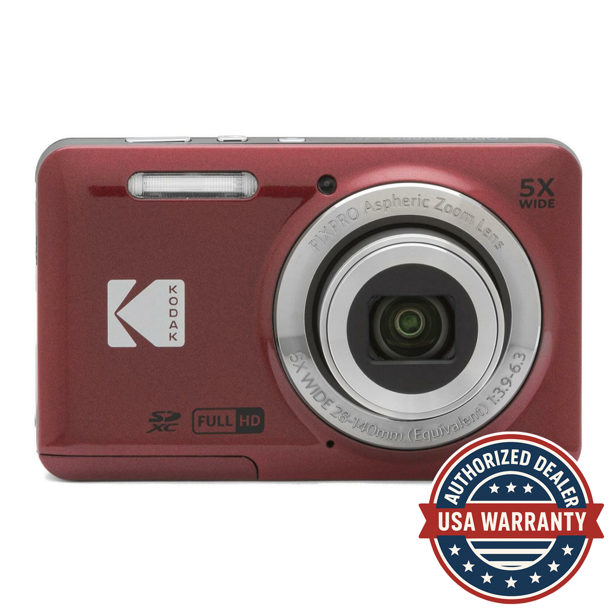 Kodak PIXPRO Friendly Zoom FZ55 Digital Camera Red 819900014075| eBay