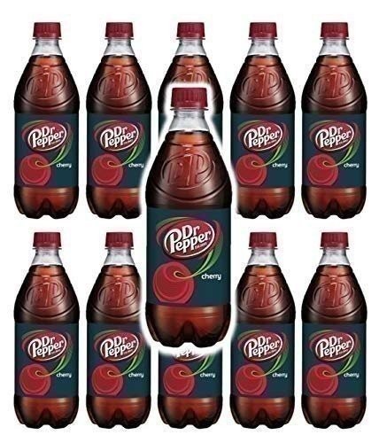 Botellas de refresco Doctor Pepper Cherry 20 oz (paquete de 12, total de 240 fl oz)