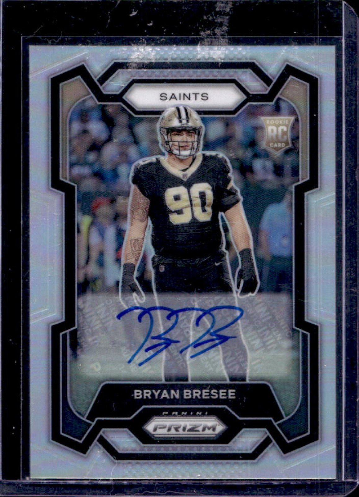 2023 Prizm Bryan Bresee Auto RC Silver Rookie #372 Saints
