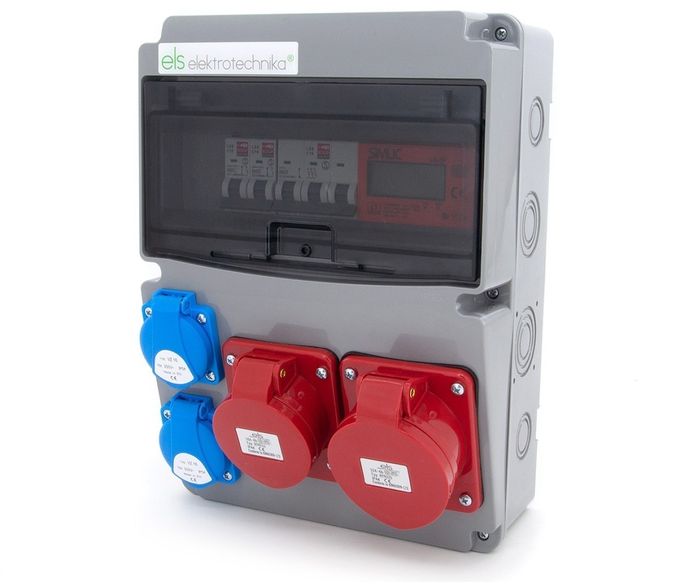 Construction Distributor 32A/5P + 16A/5P + 2*GS 230V 11NO22C11C1L