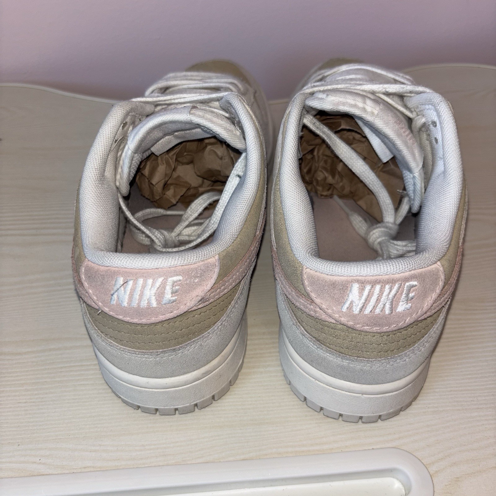 Nike Womens Size 10 Dunk Low Phantom Washed Coral thumbnail 5