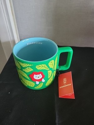 NEW Starbucks Cat/Lion Mug Monyee Chau Collection 2024 14oz