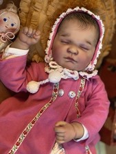 Bambola Reborn Berenguer 19" pesata con corpo in stoffa 1/4 arti, snodata