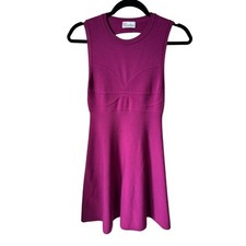 RED Valentino Women's Fuchsia Knit Open Back Mini Sleeveless Dress Size XS