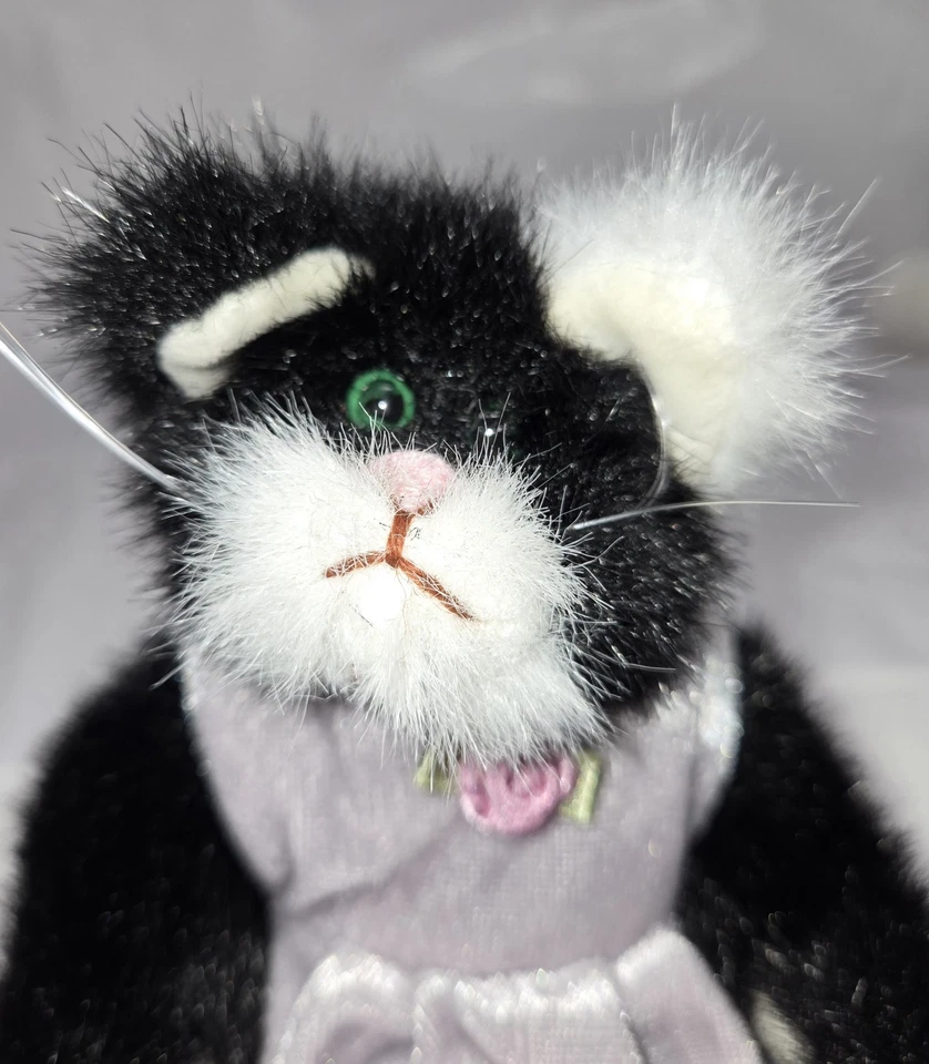 "Lote de 3 bigotes para gatos TY Attic Treasures de colección, Purrcy y Katrina 9""" Foto 3 de 4