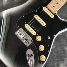 HSS Silverburst Pro ST Electric Guitar Solid Body Maple Fretboard Fast Ship