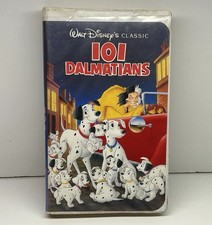 101 Dalmatians VHS Disney Video Tape Black Diamond Classics Movie VTG Clamshell
