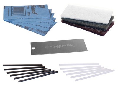 Ski & Snowboard PTEX Base Repair Kit 12 pcs Ptex + 5 pcs Structure Sandpaper ...