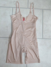 SPANX THINSTINCTS 2.0 OPEN BUST MID THIGH BODYSUIT, NUDE/BEIGE, SIZE M, UK 10-12