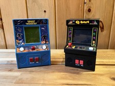 Arcade Classics Mini Arcade Lot Of 2 SPACE INVADERS Q-BERT both tested work