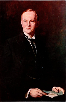 PRESIDENT CALVIN COOLIDGE Portrait ART Postcard