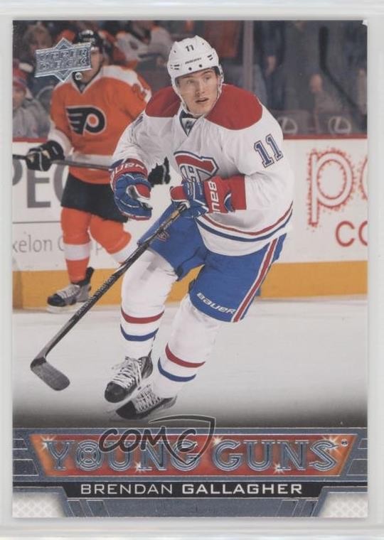 2013-14 Upper Deck Young Guns Brendan Gallagher #477 1n9g