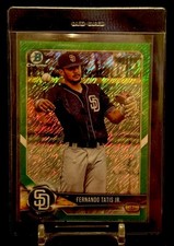 Fernando Tatis Jr 2018 Bowman Chrome Green Shimmer Refractor #BCP114 #57/99 🔥