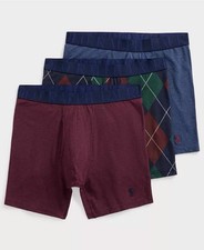 Polo Ralph Lauren Men's Classic Fit Stretch Boxer Briefs 3 Pack Size Large